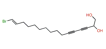 (E)-16-Bromo-15-hexadecene-3,5-diyne-1,2-diol